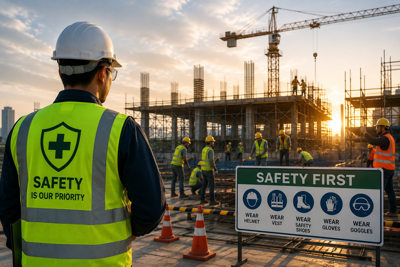 Contractor Safety on Pipeline Site
